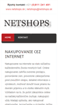 Mobile Screenshot of netshops.sk